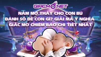 Nằm mơ thấy cho con bú đánh số gì?