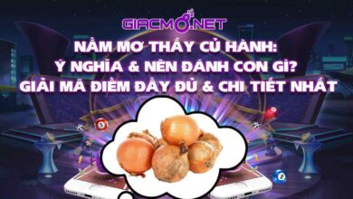 Nằm mơ thấy củ hành đánh con gì?